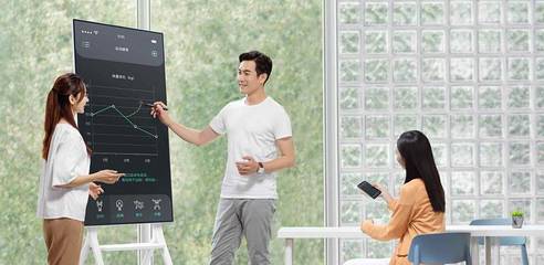 四川MAXHUB V5旋轉會議平板經銷商深度解析 55英寸觸控一體機DM55CA，重新定義高效協作